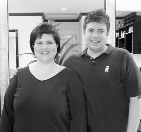 Amy Cyprian and Shawn Nordin enjoy their bigger