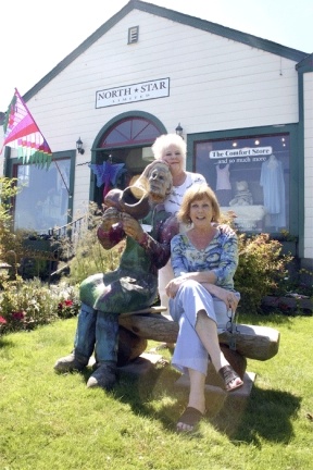 Liz Van Dyke and Lee Boyd hang out with the company’s mascot