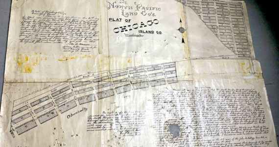 Photos courtesy of Island County Historical Society
Original plat map for Whidbey's "Little Chicago"