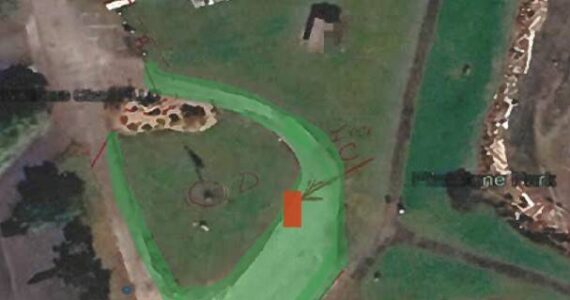 Photo provided
A popular plan to reconfigure Flintstone Park around its new sculpture involves removing the roundabout and expanding the upper parking lot.