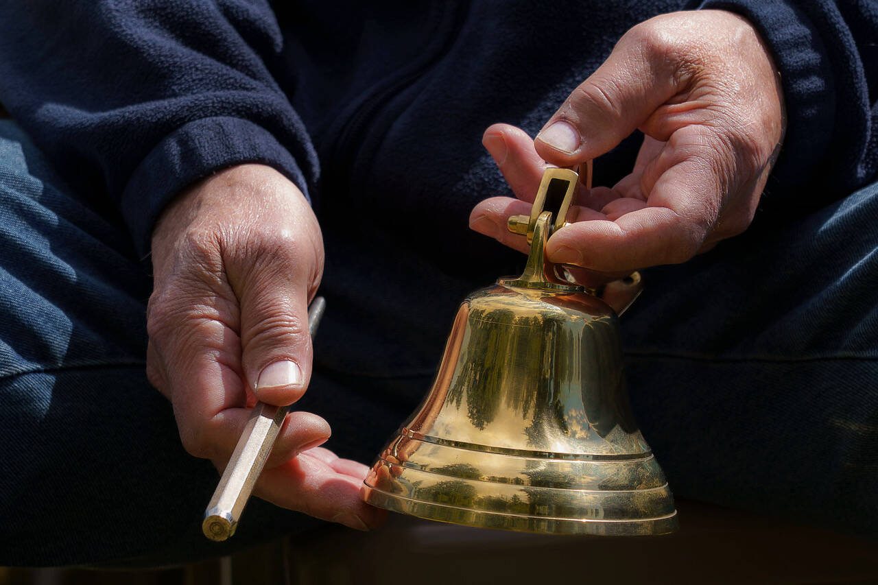 Photo by David Welton
Bob Alexander rang the bell 90 times.