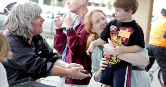 Photo provided
A child reacts to seeing a sea creature
