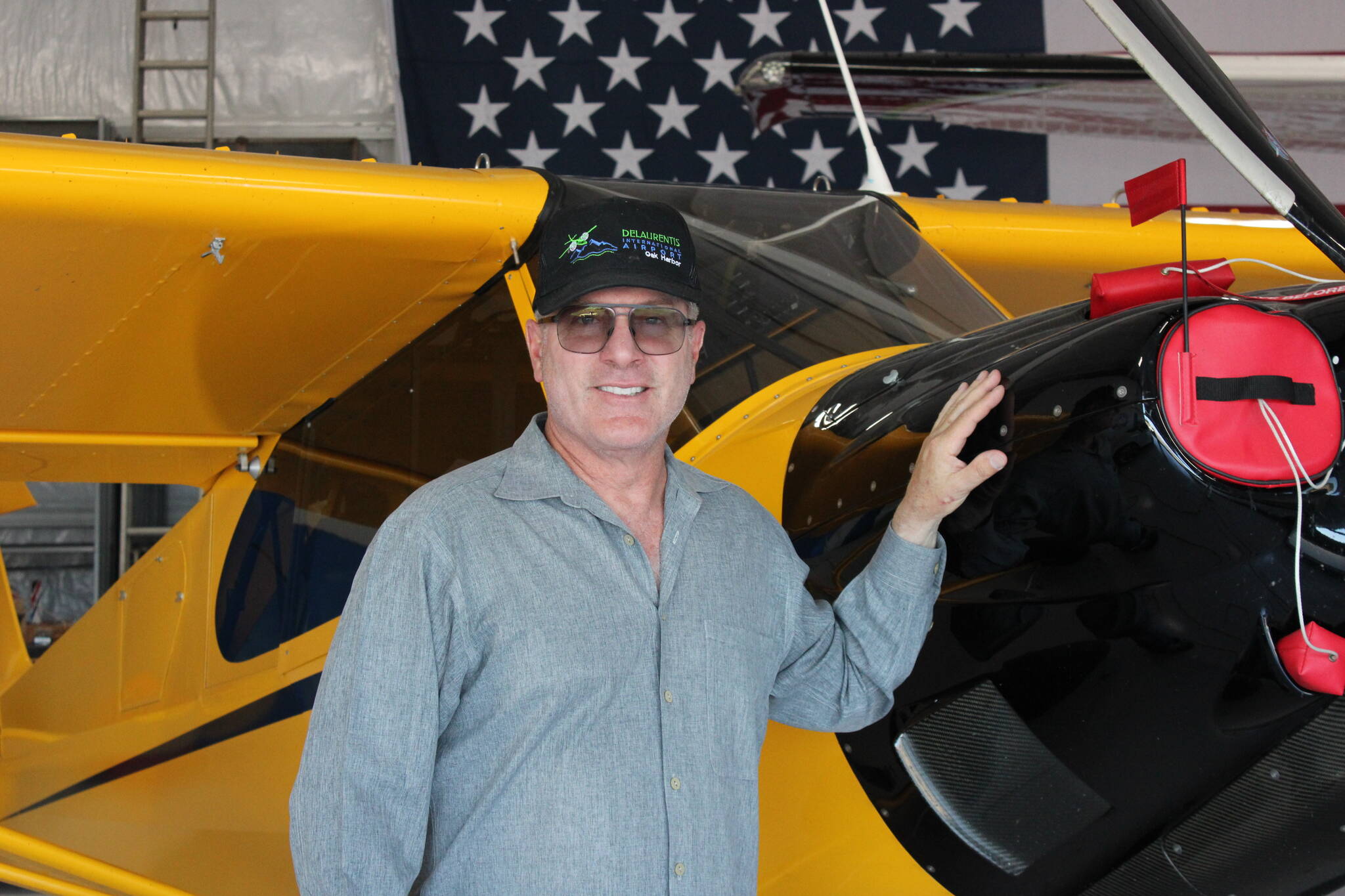 Photo by Allyson Ballard
Robert DeLaurentis poses with one of his planes.