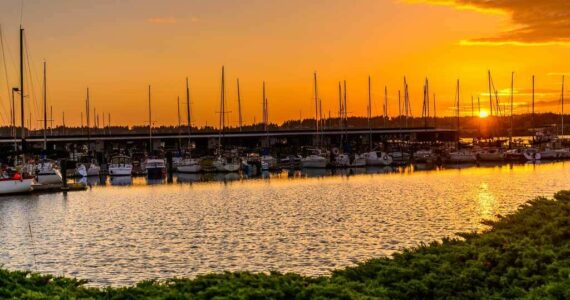 (Photo provided) The Oak Harbor Marina at sunset.