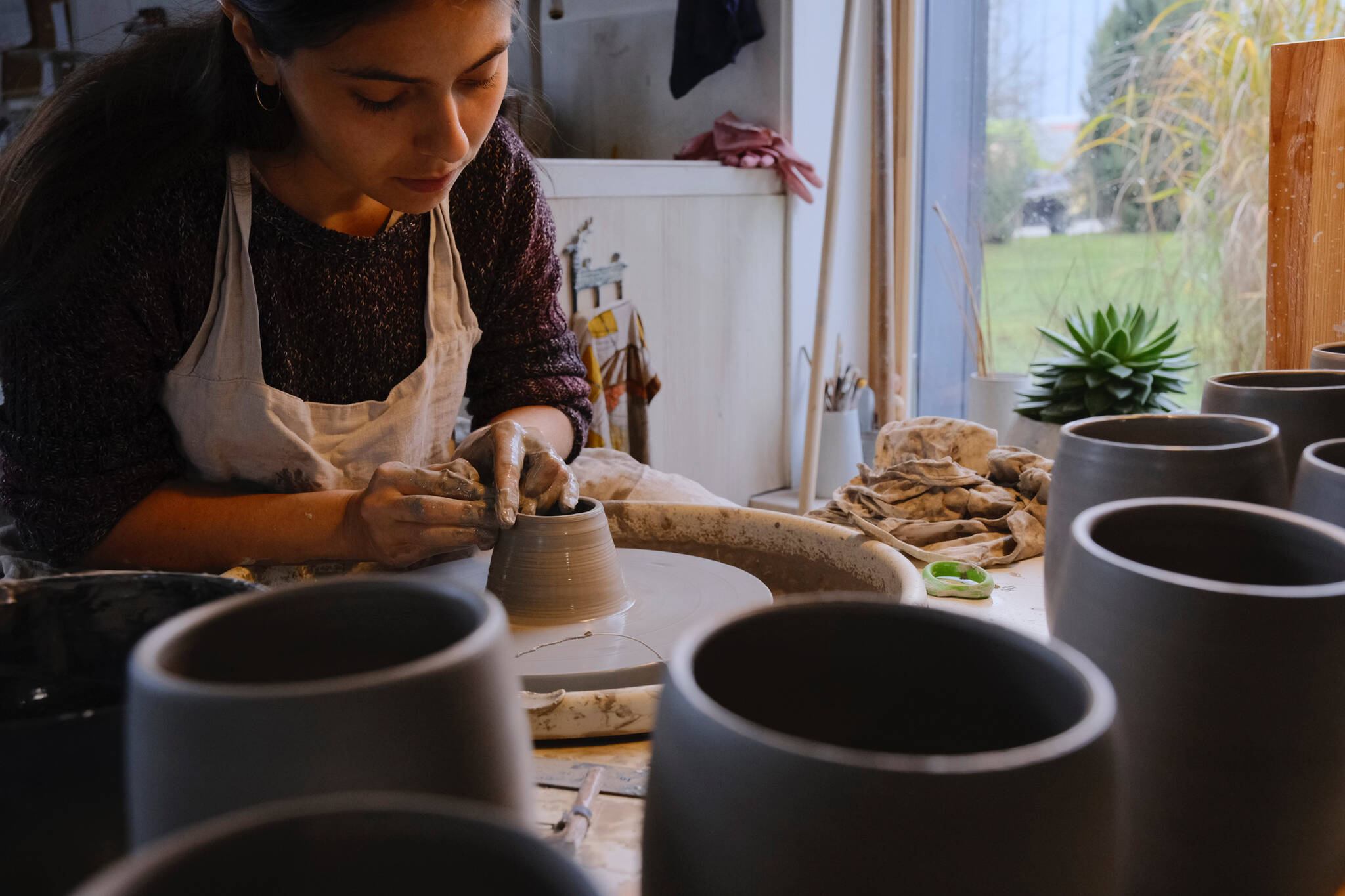 Photo provided
Seated at her throwing wheel, Sasha Polonko feels a sense of “spirituality” about pottery, an artform long practiced by humankind.