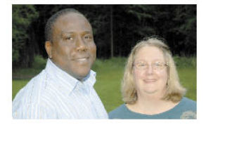Joel Bisina and his wife Mary Ella Keblusek relax in Freeland.